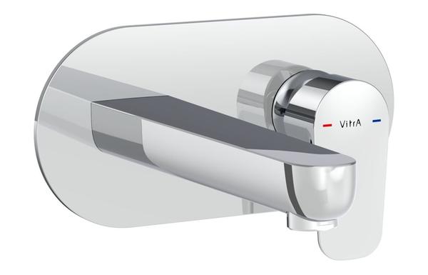 VitrA Flow Soft Wall Mounted Basin Mixer - Chrome